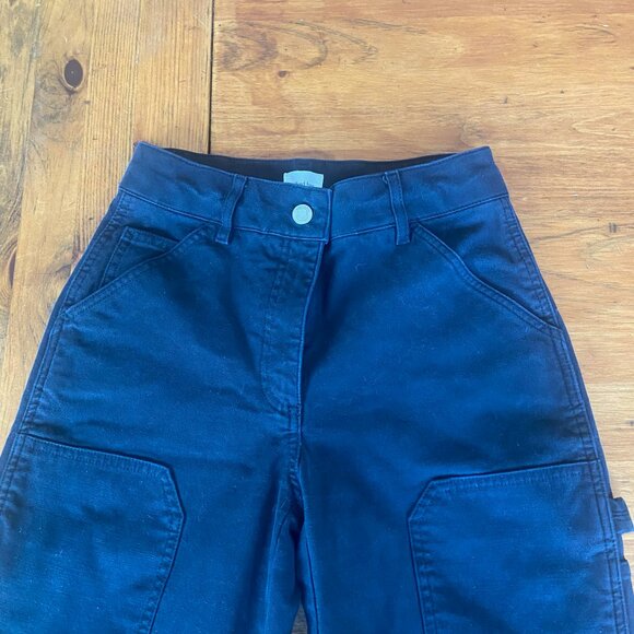 Aritzia Wilfred Free Modern Cargo Pants Black Pockets Straight Leg Sz 2 - Picture 3 of 6